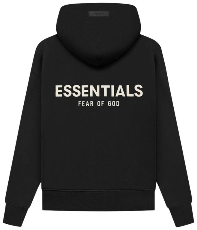 FEAR OF GOD ESSENTIALS HOODIE BLACK KIDS/JR SS22