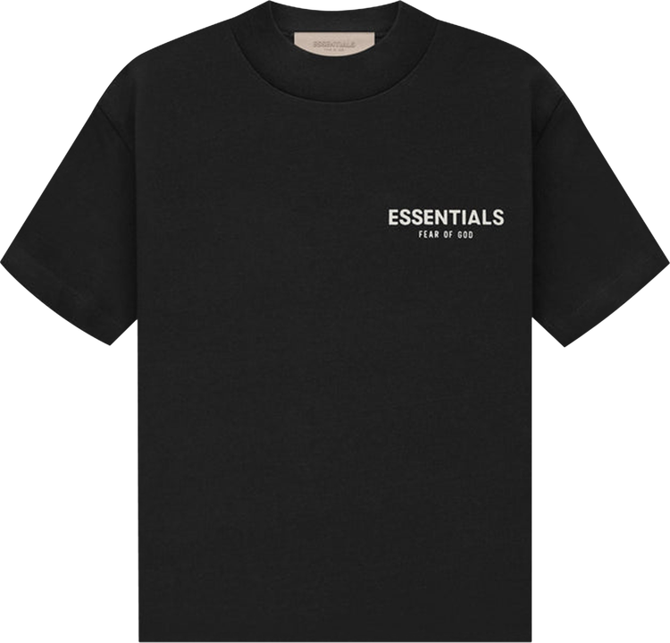 FEAR OF GOD ESSENTIALS S SHIRT BLACK KIDS/JR SS22