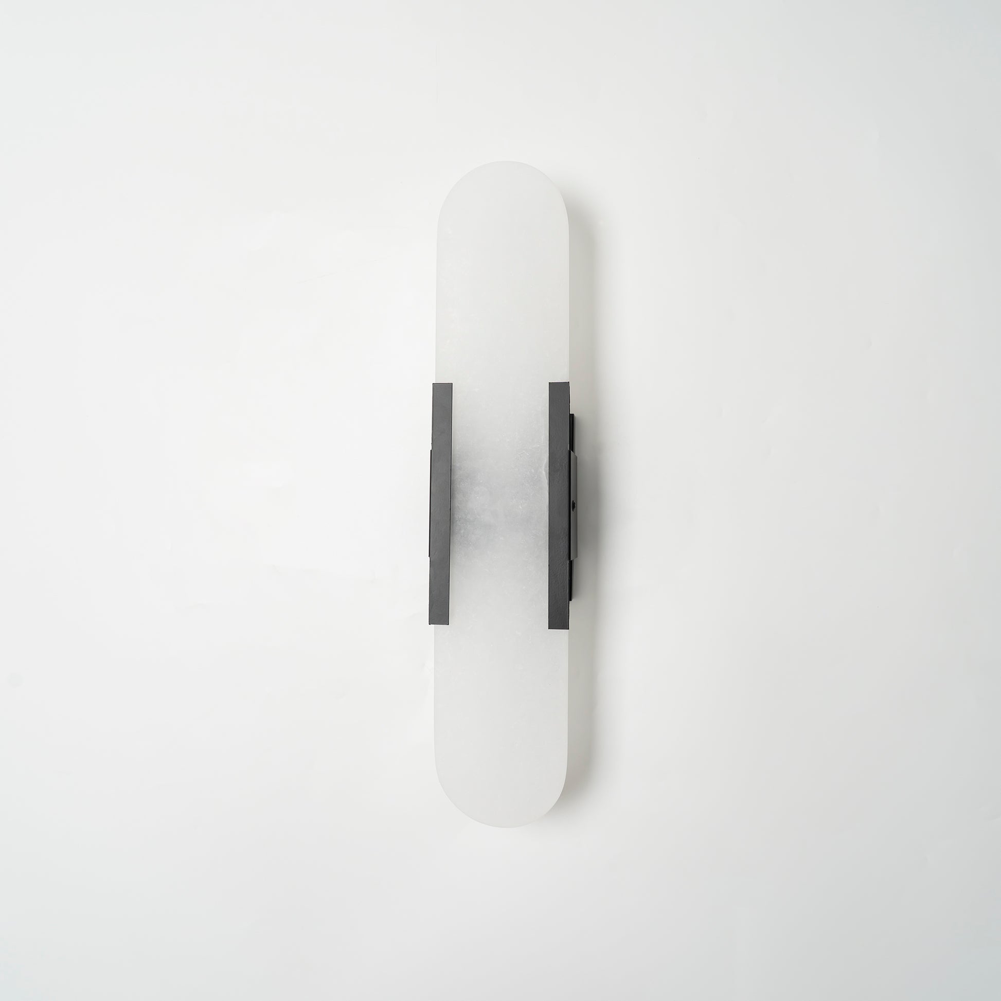 Modern Alabaster Elongated Marble LED Wall Sconce 2-Light