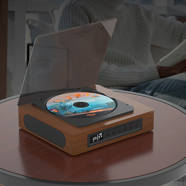 NovaRetro Vintage Bluetooth CD Player With USB-C Port