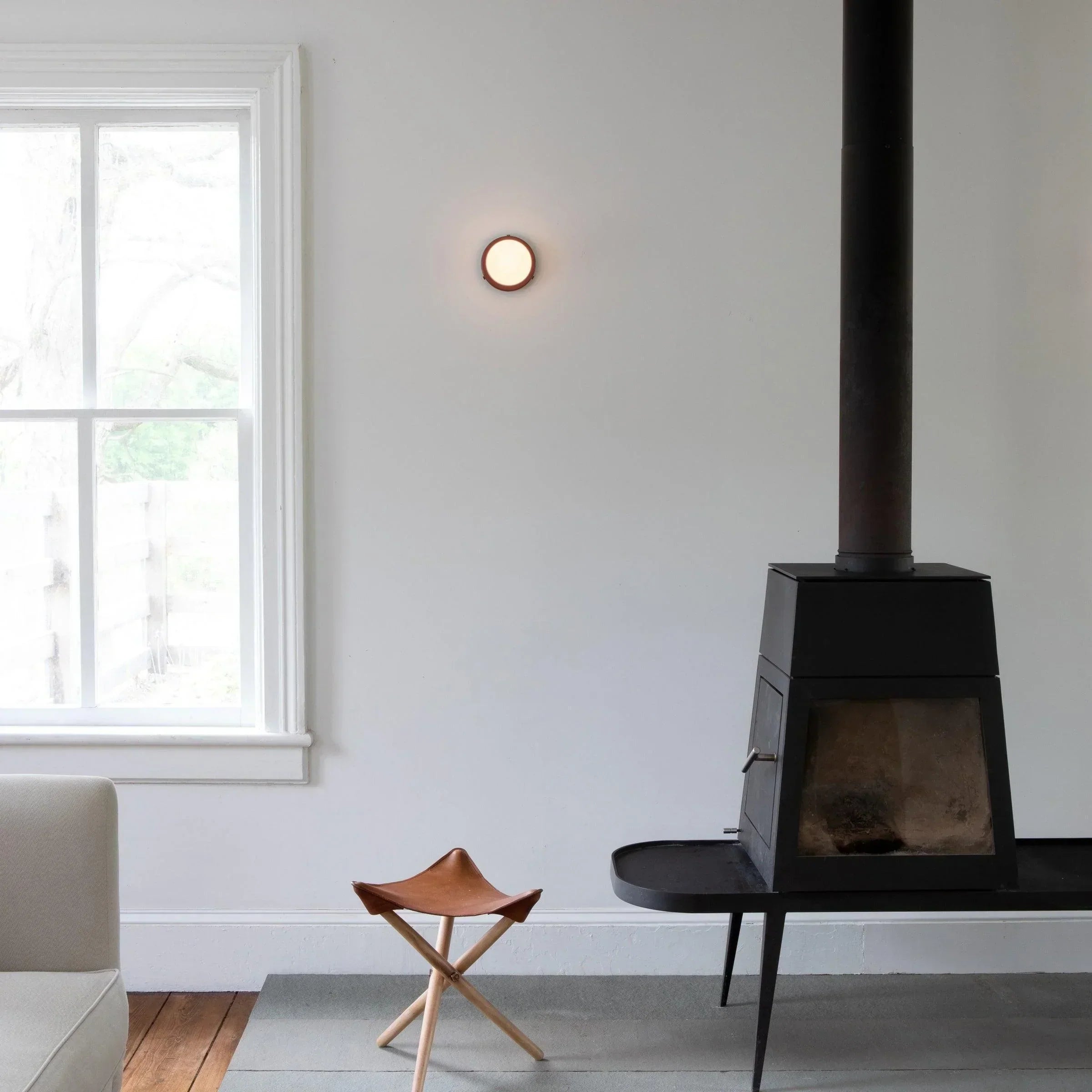 Nordic Glass Globe Wall Sconce LED 1-Light