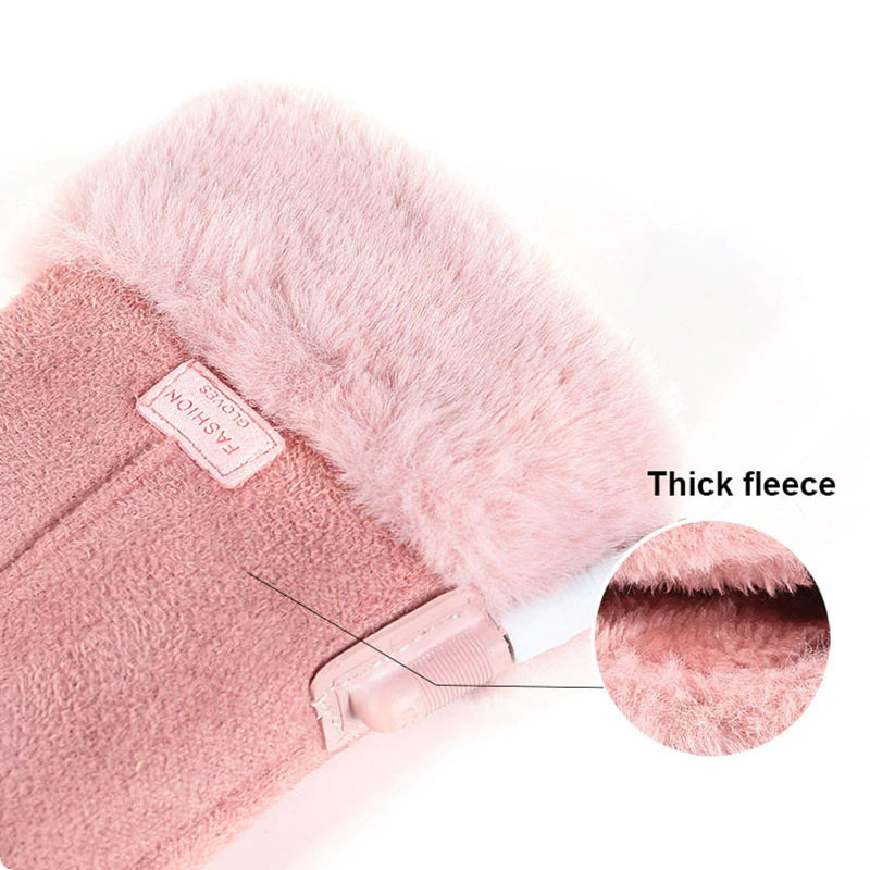 Electric Heated Gloves 5000mAh Adjustable Heat, All-Day Warmth, Touch Use