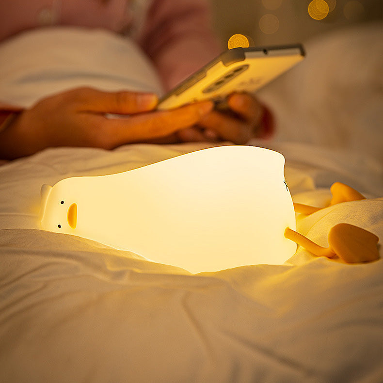 Lampada notturna LED anatra pigra - Miglior regalo