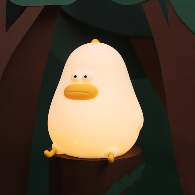 Squishy Siliconen Mollig Kuiken LED Nachtlampje - Perfect Cadeau voor Kinderen & Meisjes