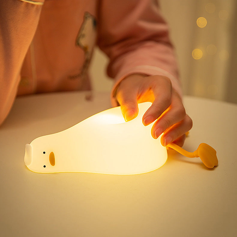 Lampada notturna LED anatra pigra - Miglior regalo