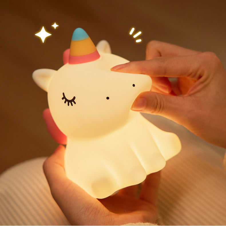 Eenhoorn Nachtlamp LED Squishy Tap Lamp Beste Cadeau voor Baby & Meisje
