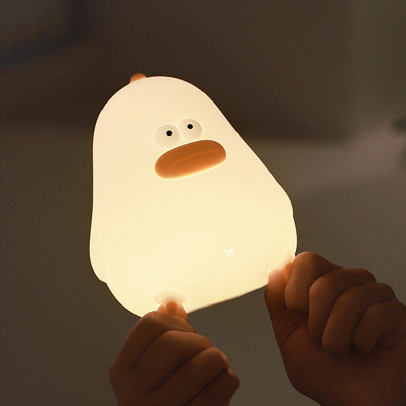 Squishy Siliconen Mollig Kuiken LED Nachtlampje - Perfect Cadeau voor Kinderen & Meisjes