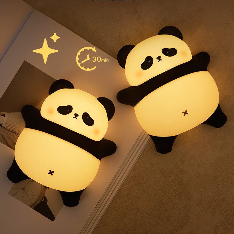Lampada Notturna LED Panda Pigro Sdraiato Tap - Miglior Regalo per Bambini e Ragazze