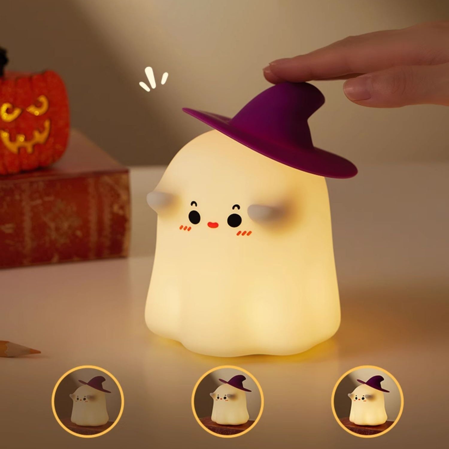 Halloween Spook LED Squishy Tik Tik Nachtlampje Lamp