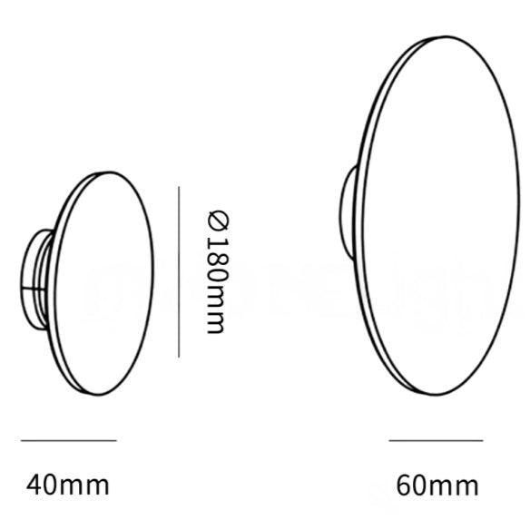 Modern Terrazzo Round Wall Sconce LED 1-Light