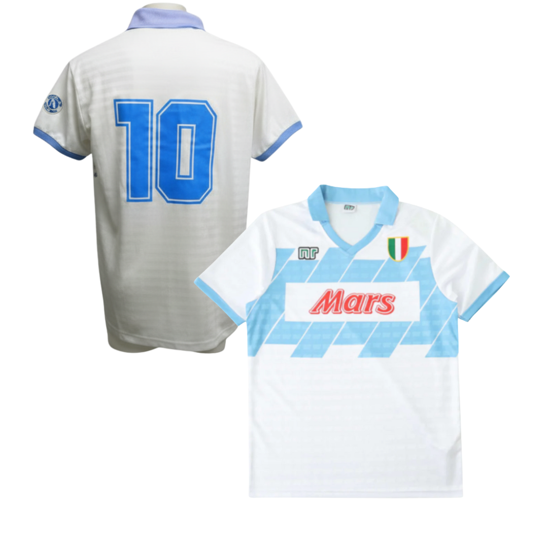 Napoli Historic Away Shirt 1990-1991 + Maradona 10