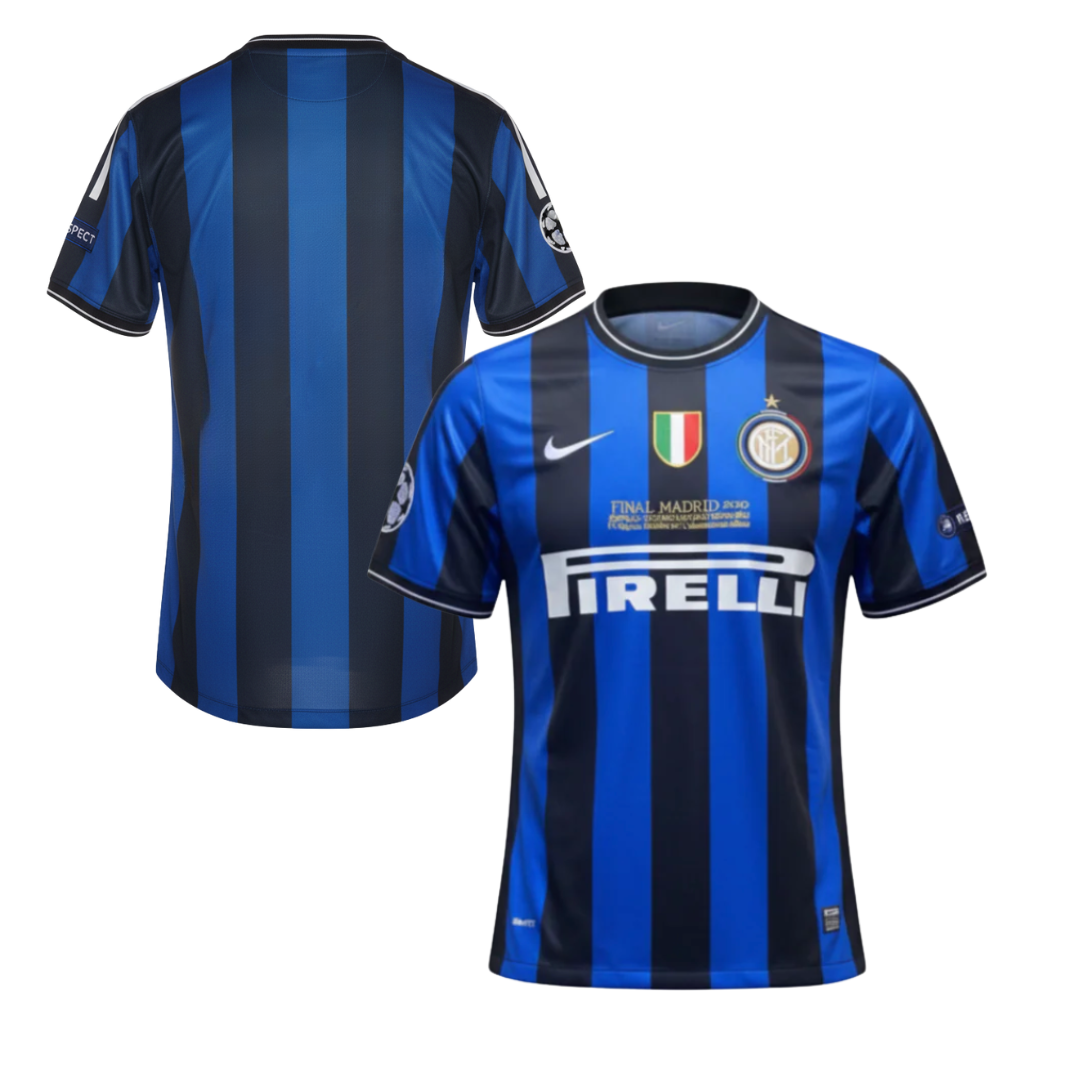 Inter Historic Treble Shirt 2009/2010 + All Patches and Customization Included