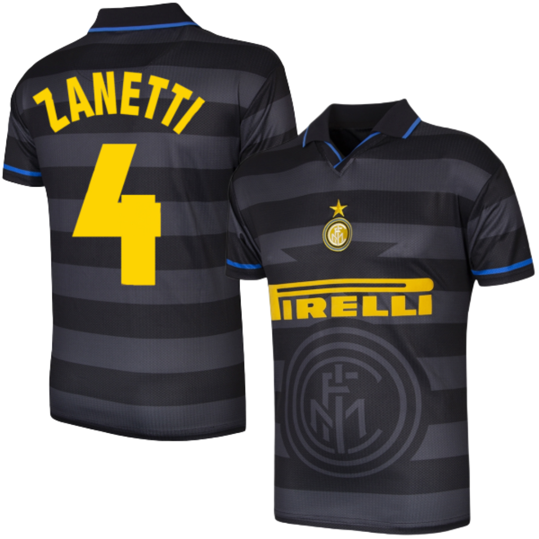 Inter Historic Away Shirt 1997/1998 + Zanetti 4