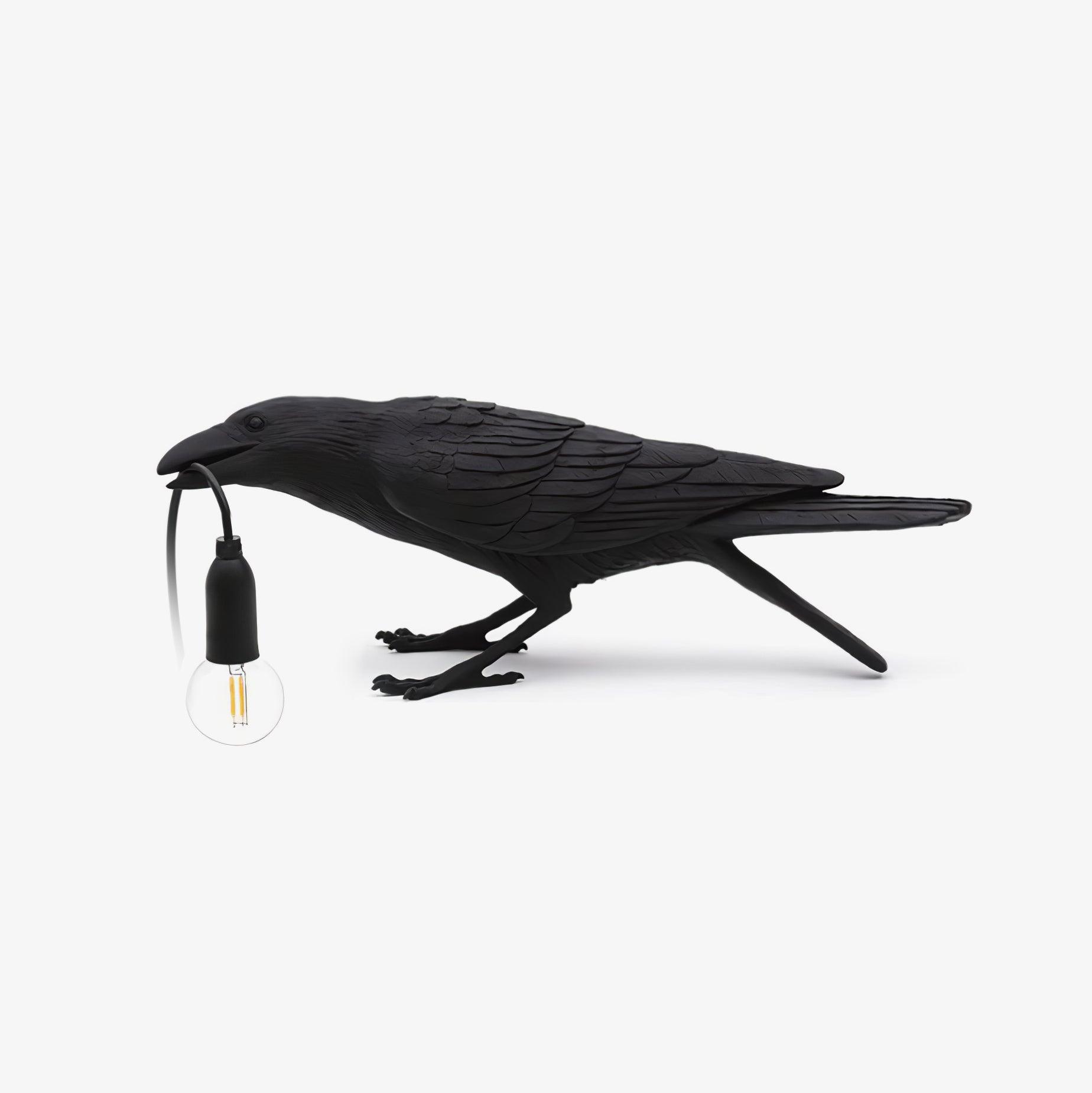 Creative Raven Resin LED Plug-In Table Lamp 1-Light