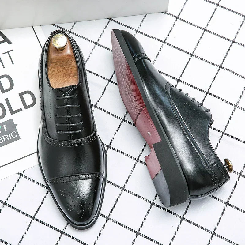 Oxford Royal Brogue Shoes Wedding Chique