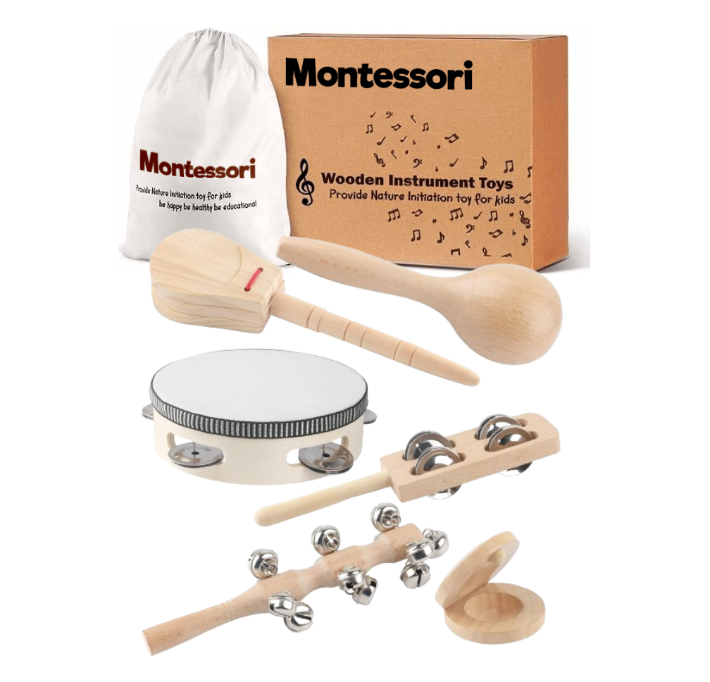 Strumenti musicali Montessori (6 pezzi)