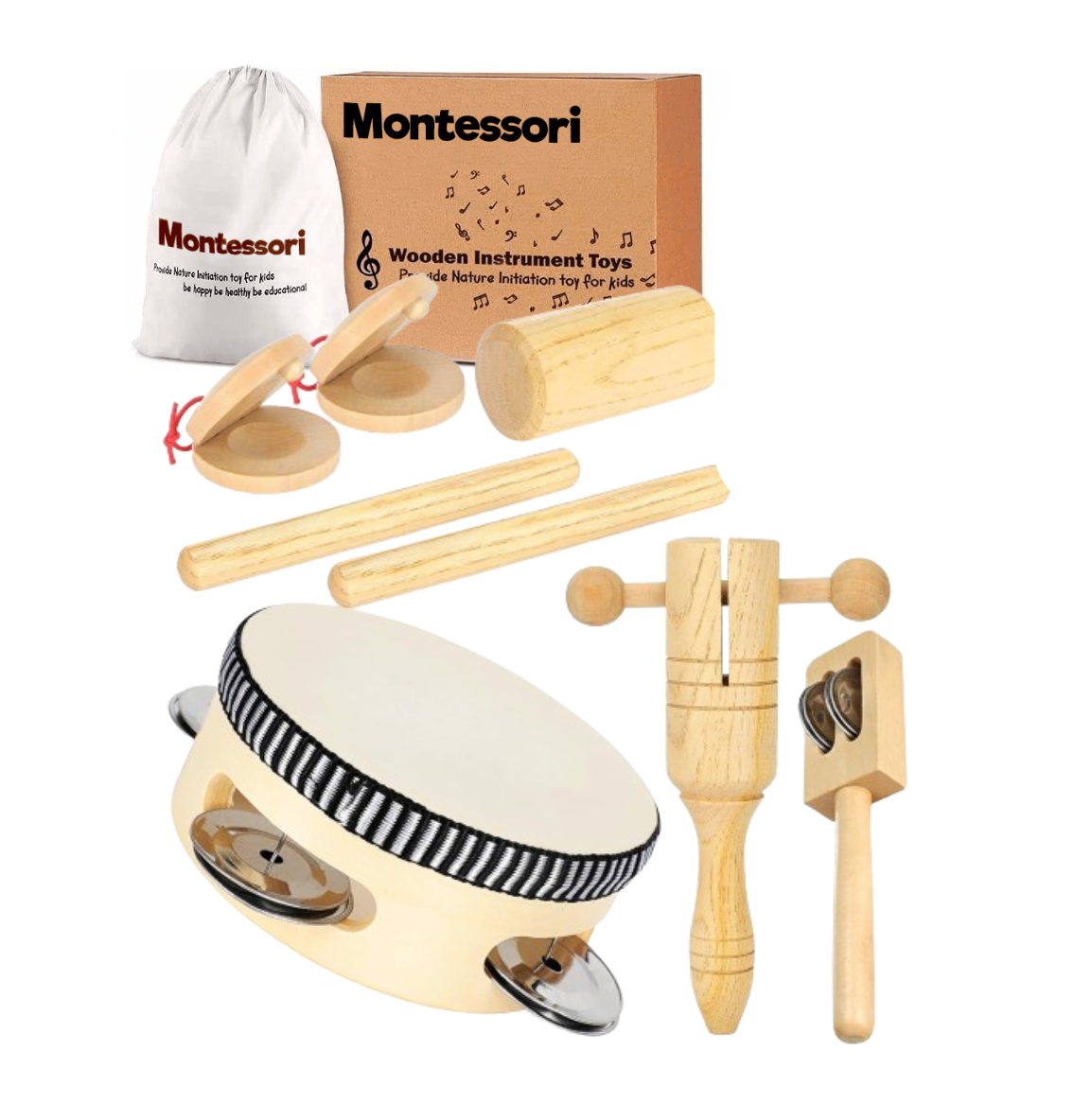 Strumenti musicali Montessori (con borsa)
