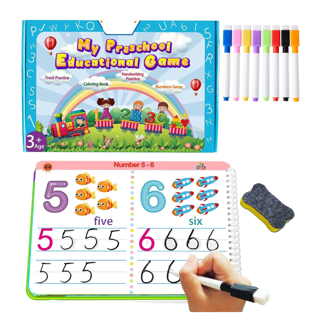 Cuaderno de trabajo preescolar Montessori