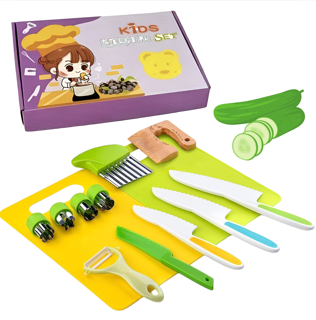 Herramientas de cocina Montessori (13 piezas) - 2 PACK