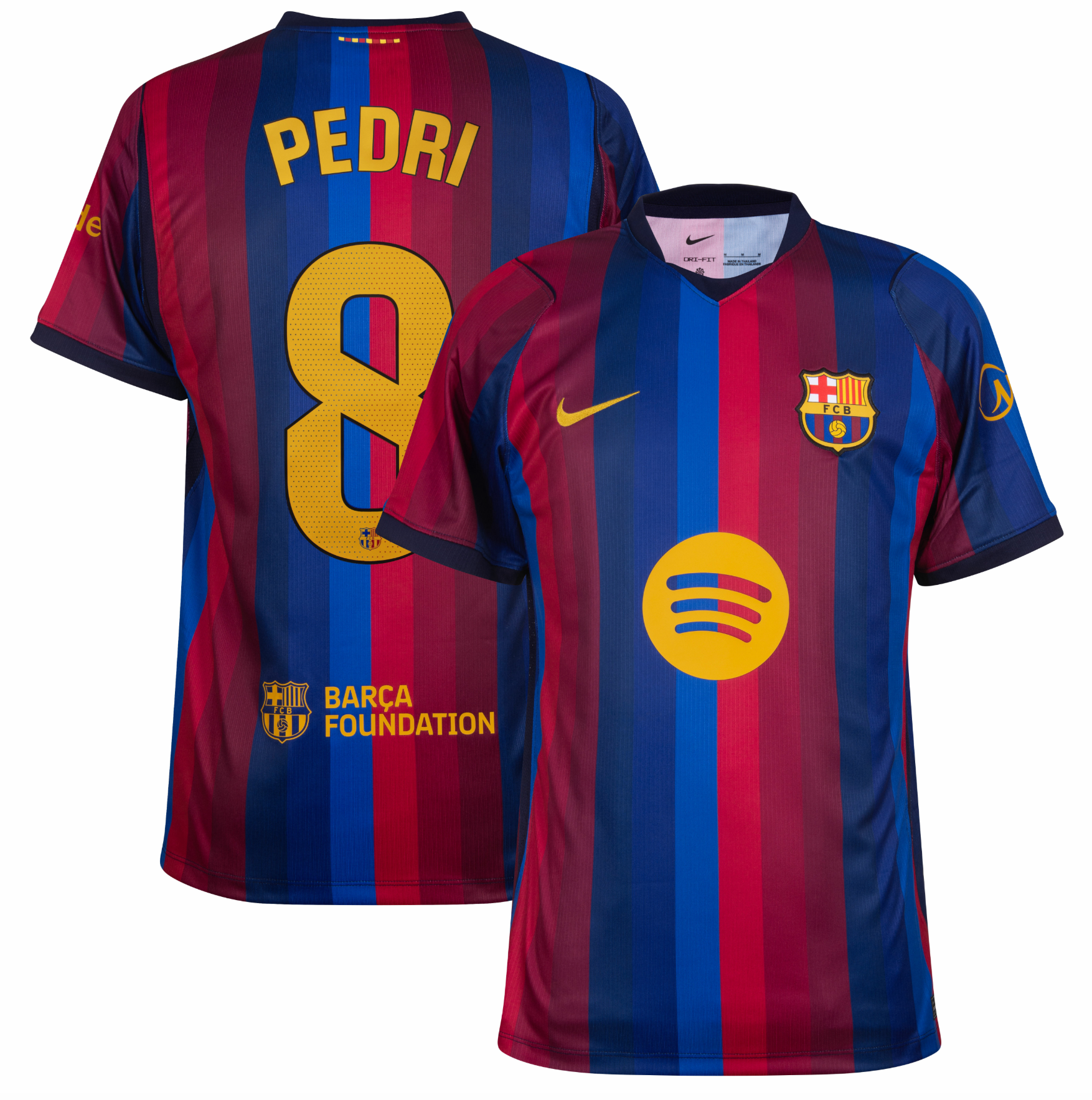 Barcelona 26/27 Home Jersey (Player Version) — Pedri 8