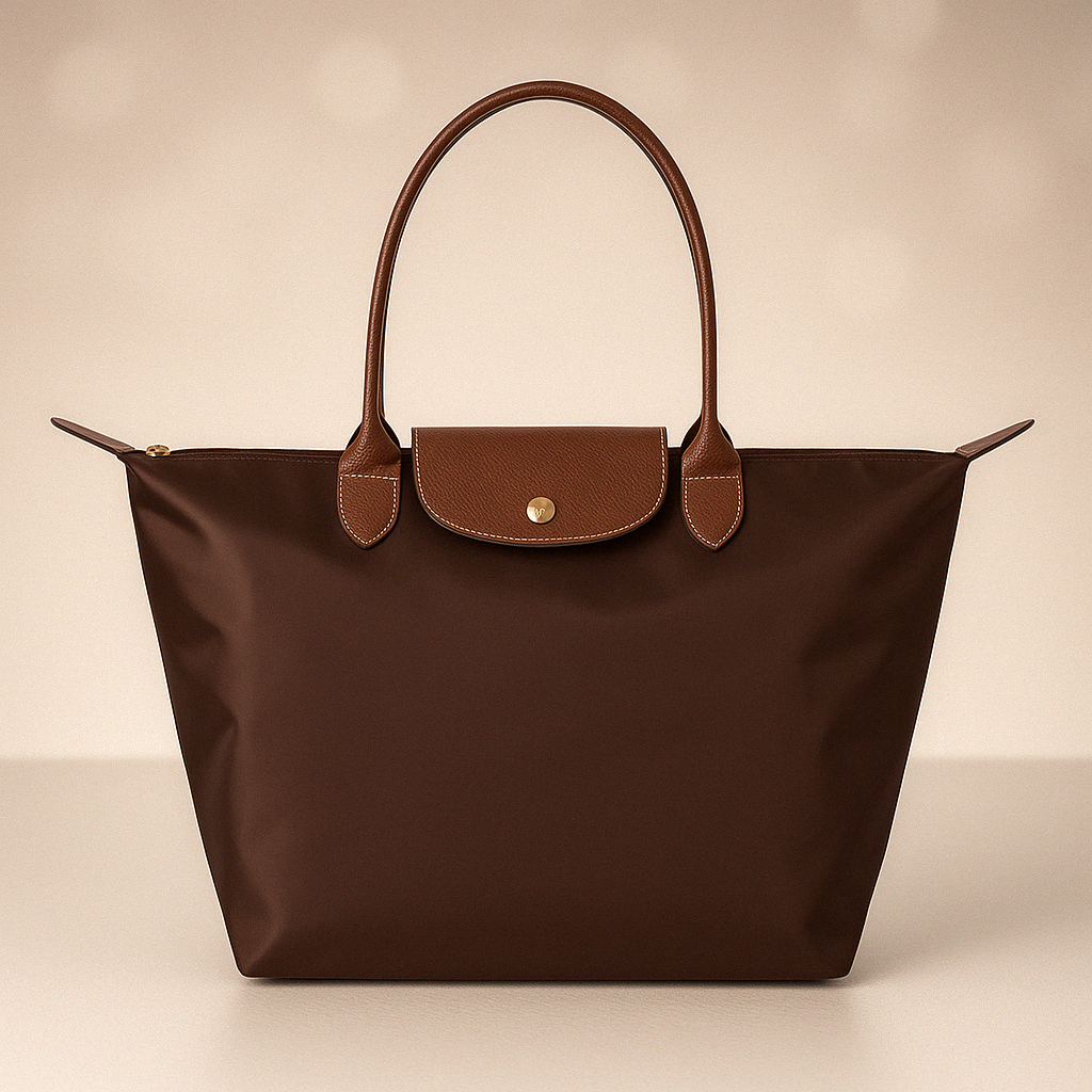 Waterproof Tote Bag | Premium Oxford Fabric With Leather Trim