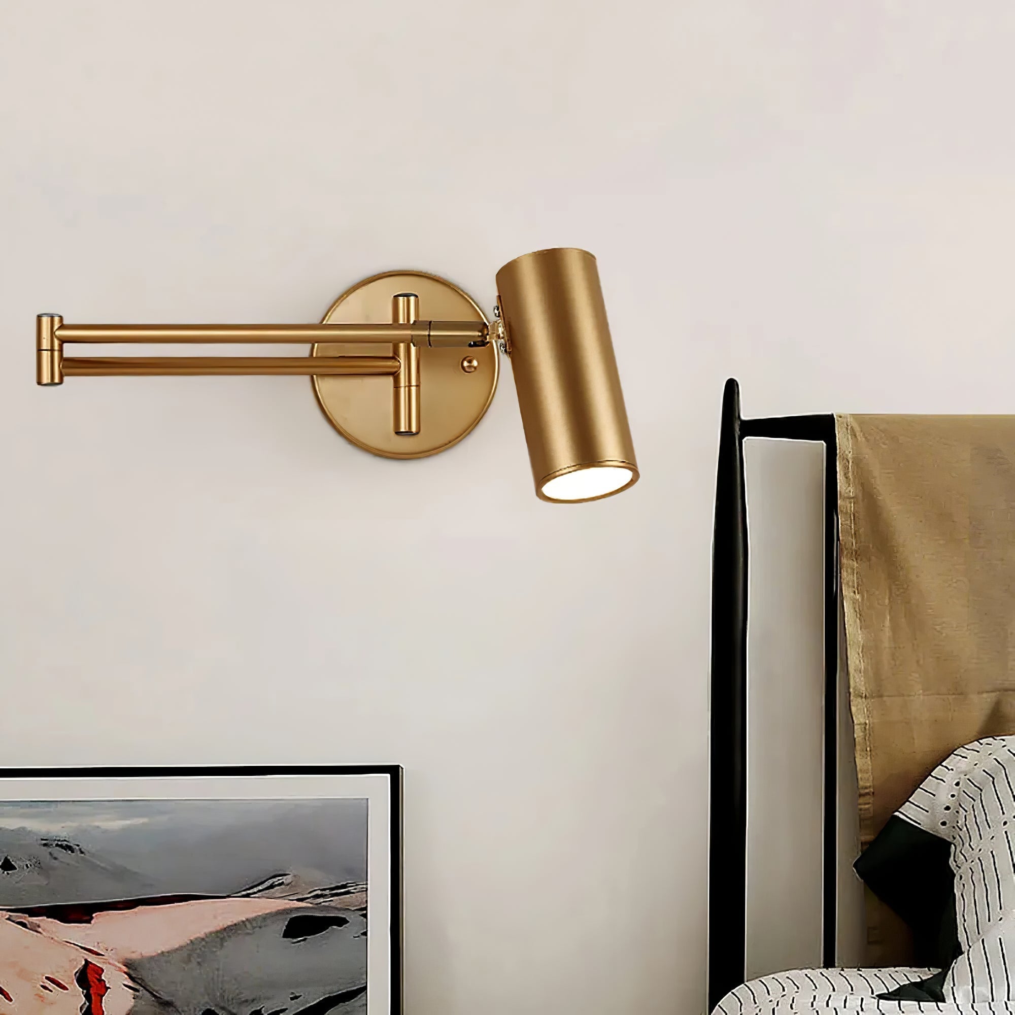 Modern Adjustable Swing Arm LED Wall Sconce 1-Light