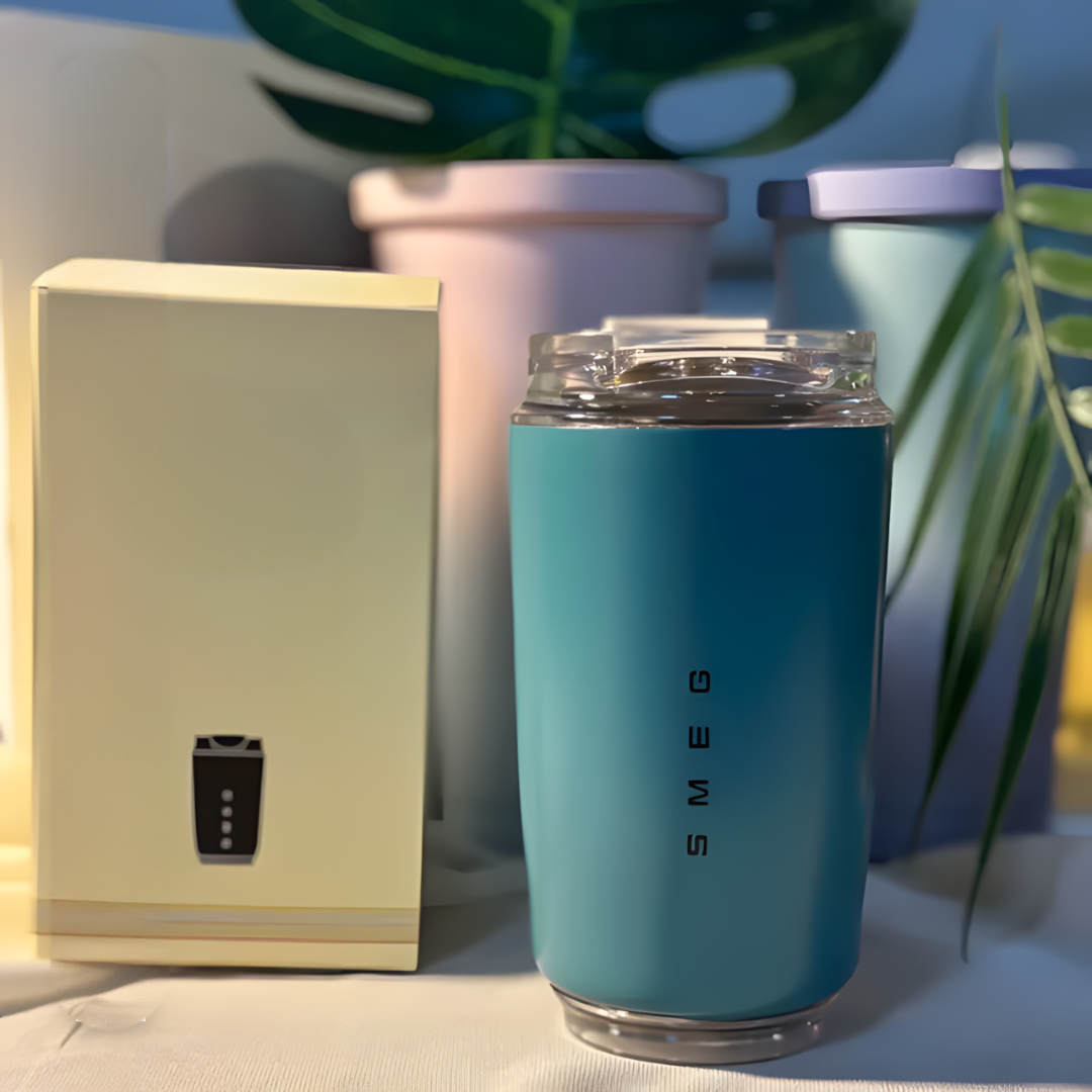 Puili | LuxeTherm Elegant Stainless Steel Thermal Travel Mug – Insulated Reusable Cup for Hot & Cold Drinks