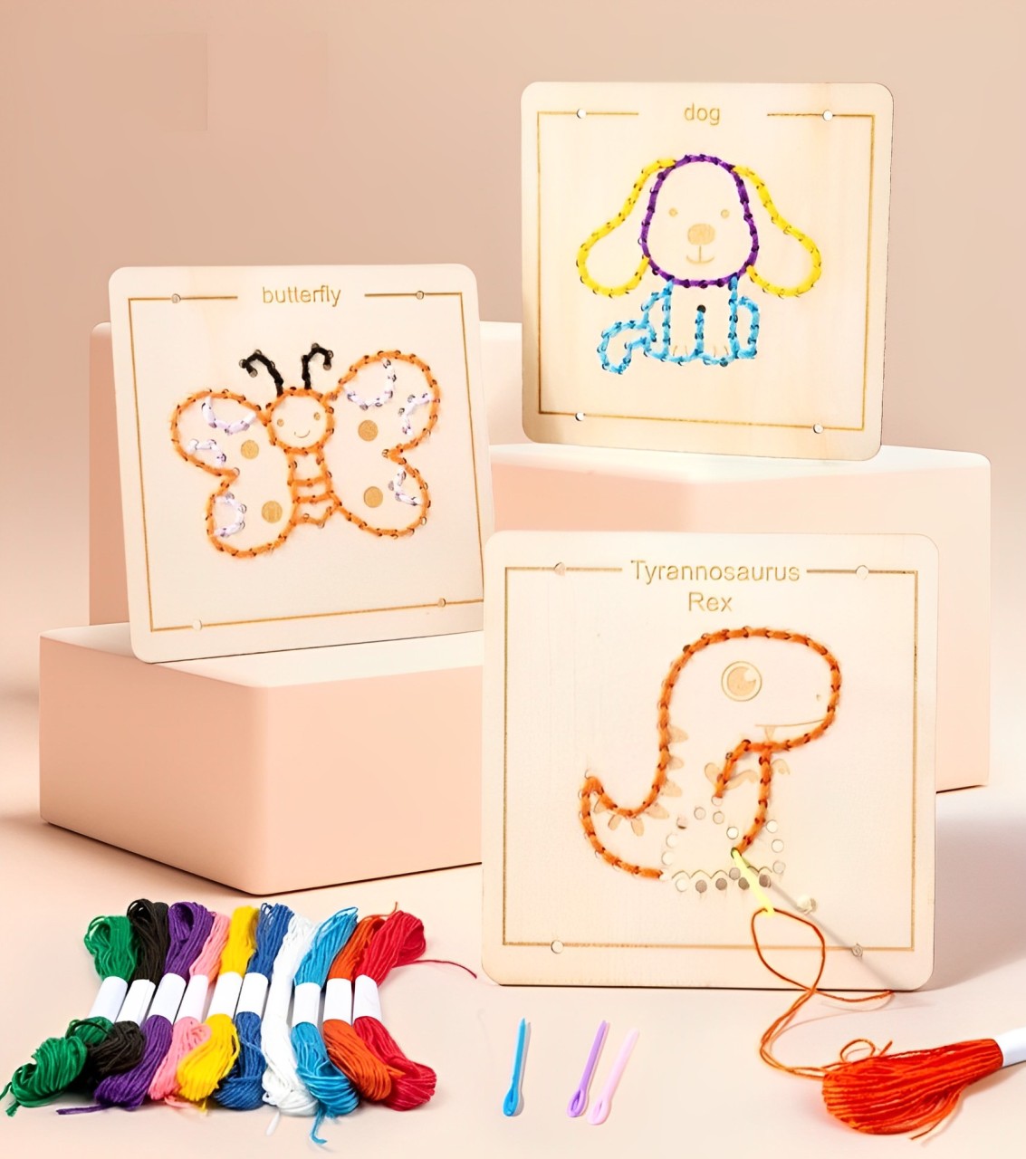 Gioco Montessori per infilare