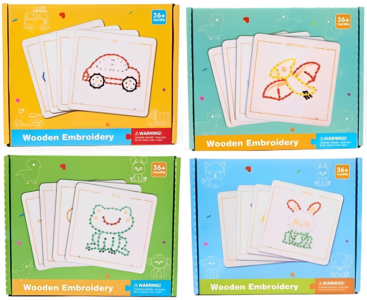Gioco Montessori per infilare