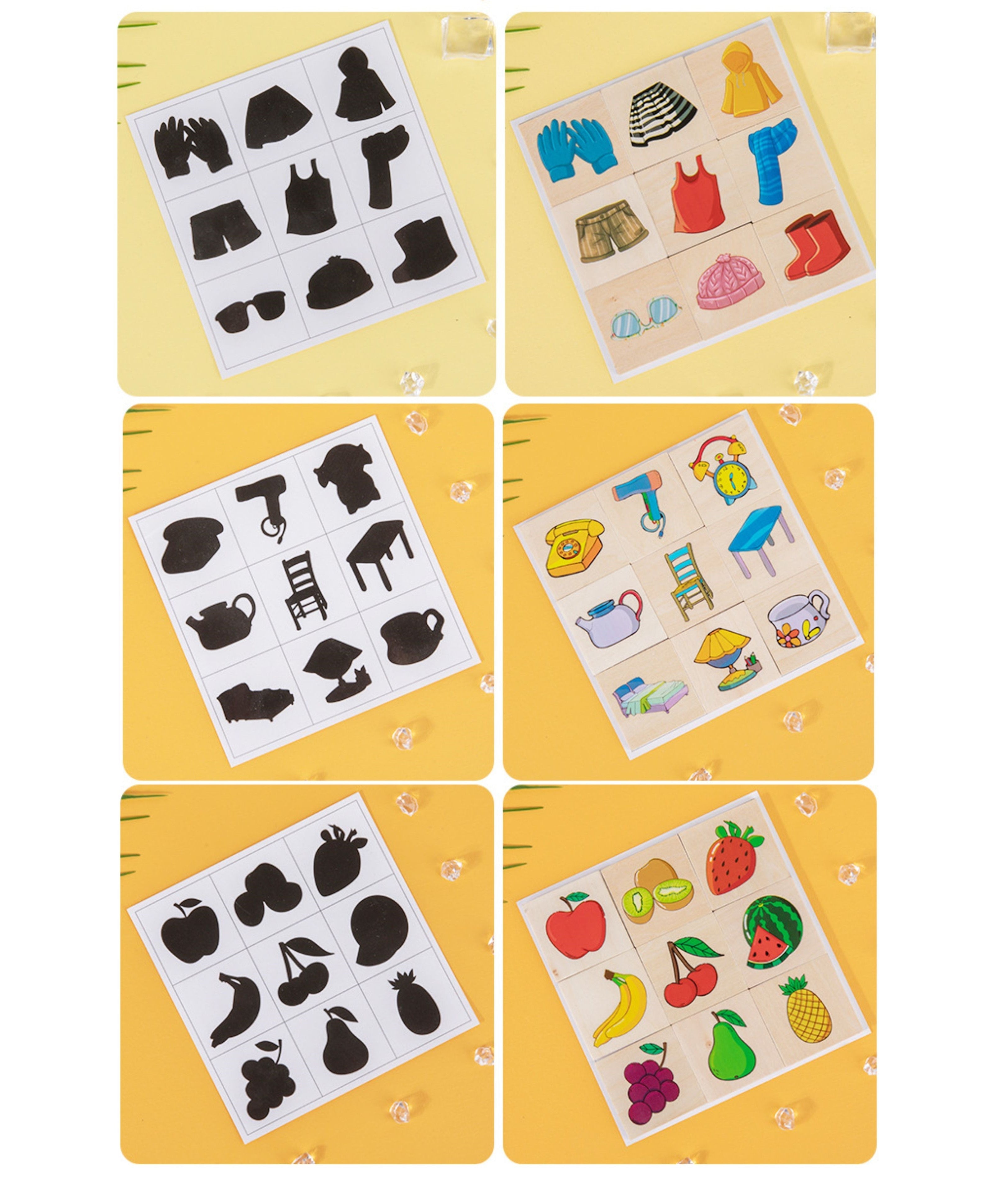Montessori Schaduw Matchset