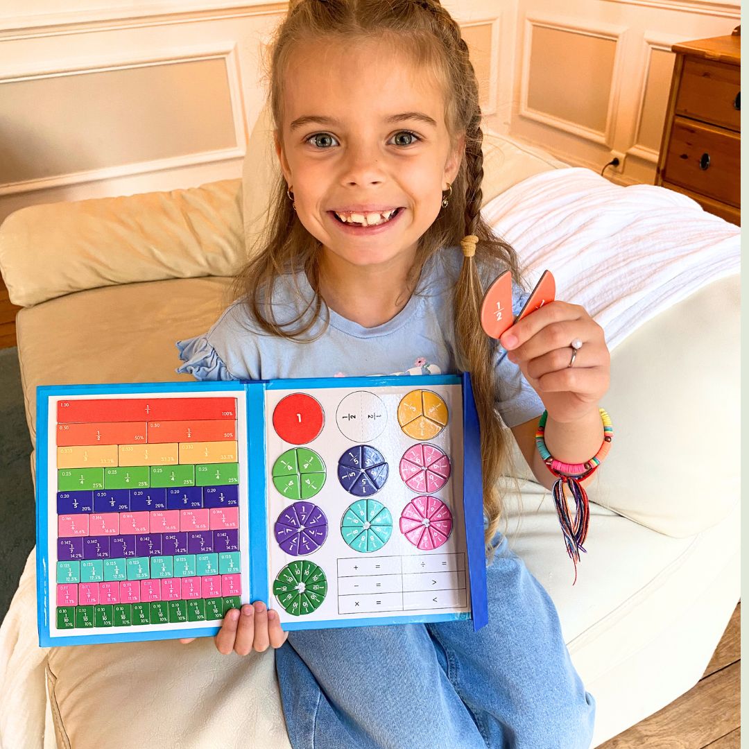 Libro de fracciones magnético Montessori - cisul