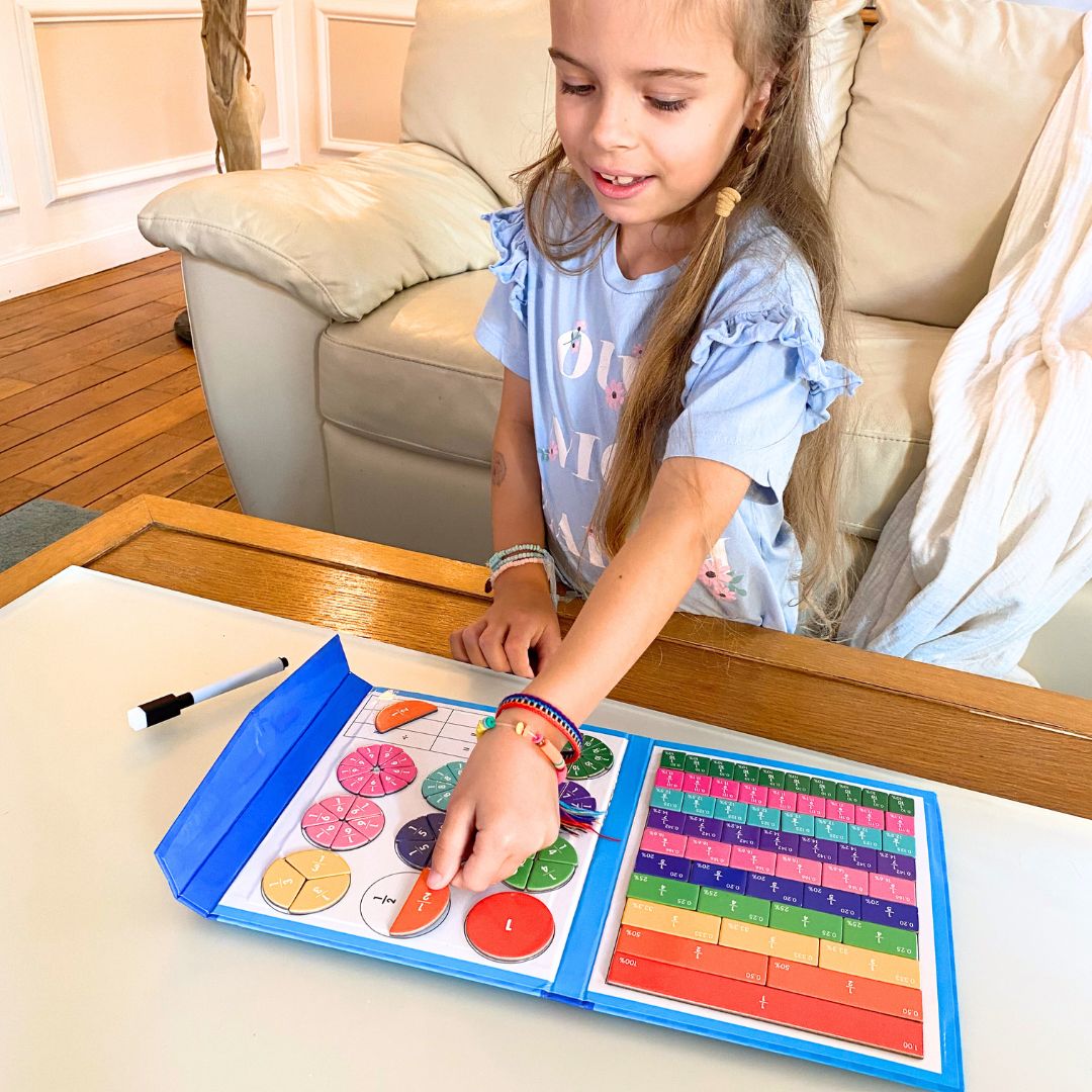 Libro de fracciones magnético Montessori - cisul