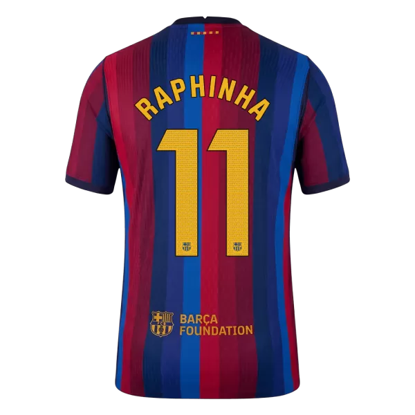 RAPHINHA #11 Barcelona Home Match Jersey Player Version 2026/27 - Image 1