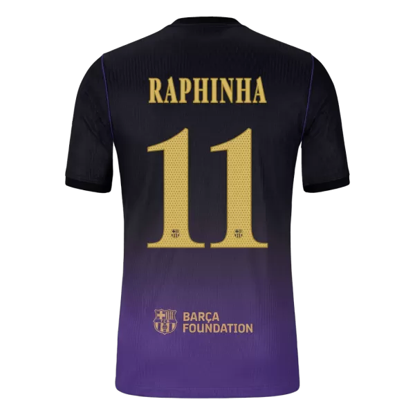 RAPHINHA #11 Barcelona Away Match Jersey Player Version 2026/27 - UCL Font - Image 1