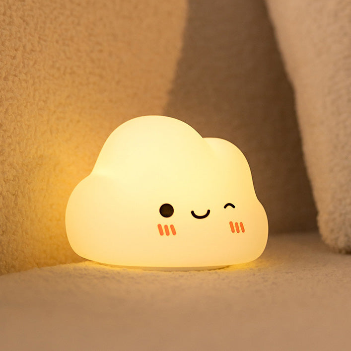 Lampada Notturna LED Nuvole Sorridenti Morbide
