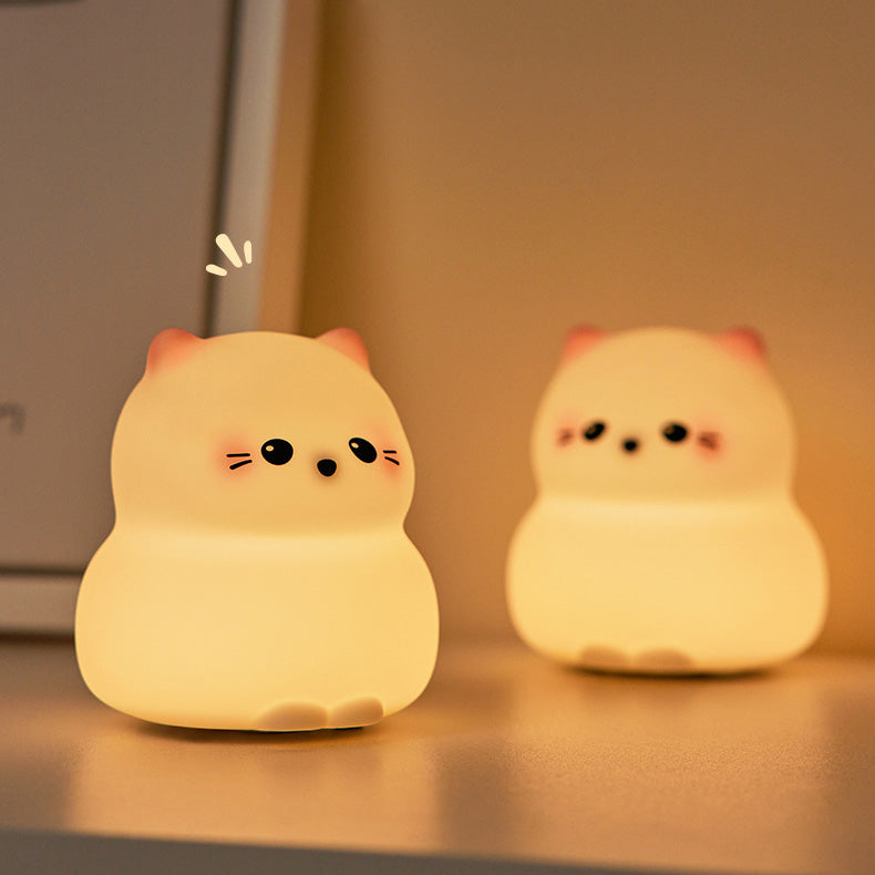 Lampada Notturna Tap Gattino Carino Miglior Regalo per Bambini e Ragazze