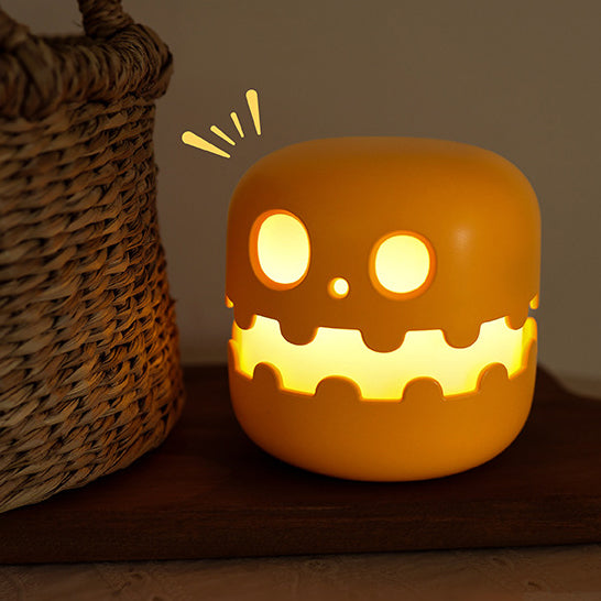 Lámpara nocturna LED de fantasma de Halloween de silicona suave con toque