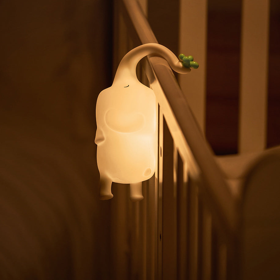 Luz nocturna LED de elefante volador de silicona suave - Regalo perfecto para niños y niñas
