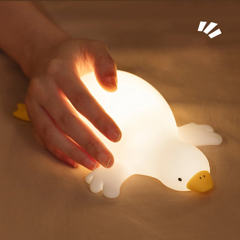 Grote Witte Gans Tik Tik LED Nachtlamp