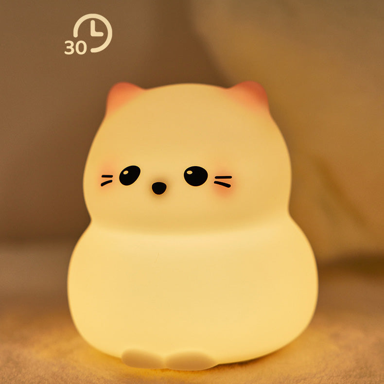 Lampada Notturna Tap Gattino Carino Miglior Regalo per Bambini e Ragazze