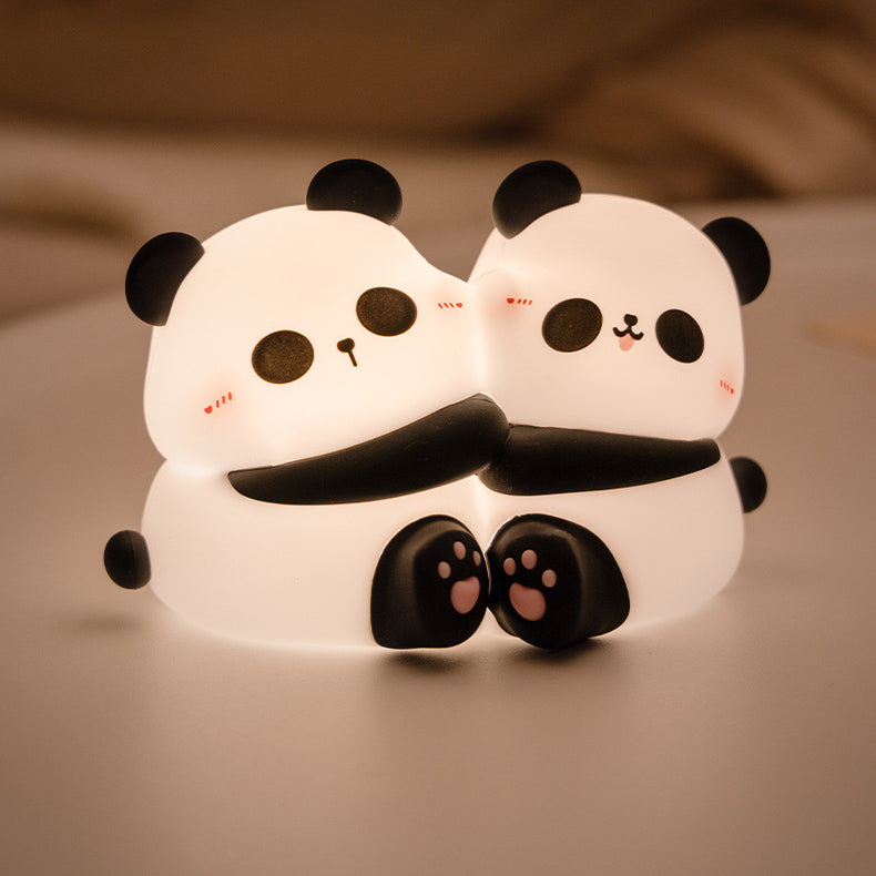 Squishy Siliconen Handvat Panda LED Nachtlamp - Perfect Cadeau voor Kinderen & Meisjes