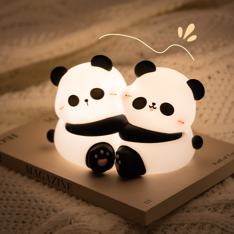 Squishy Siliconen Handvat Panda LED Nachtlamp - Perfect Cadeau voor Kinderen & Meisjes