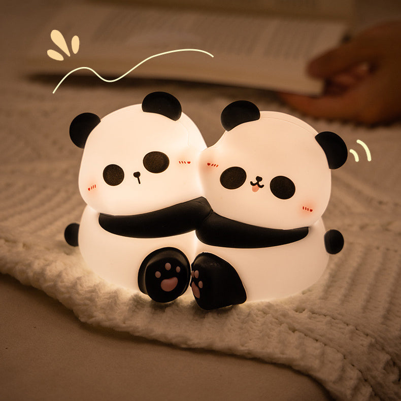 Squishy Siliconen Handvat Panda LED Nachtlamp - Perfect Cadeau voor Kinderen & Meisjes