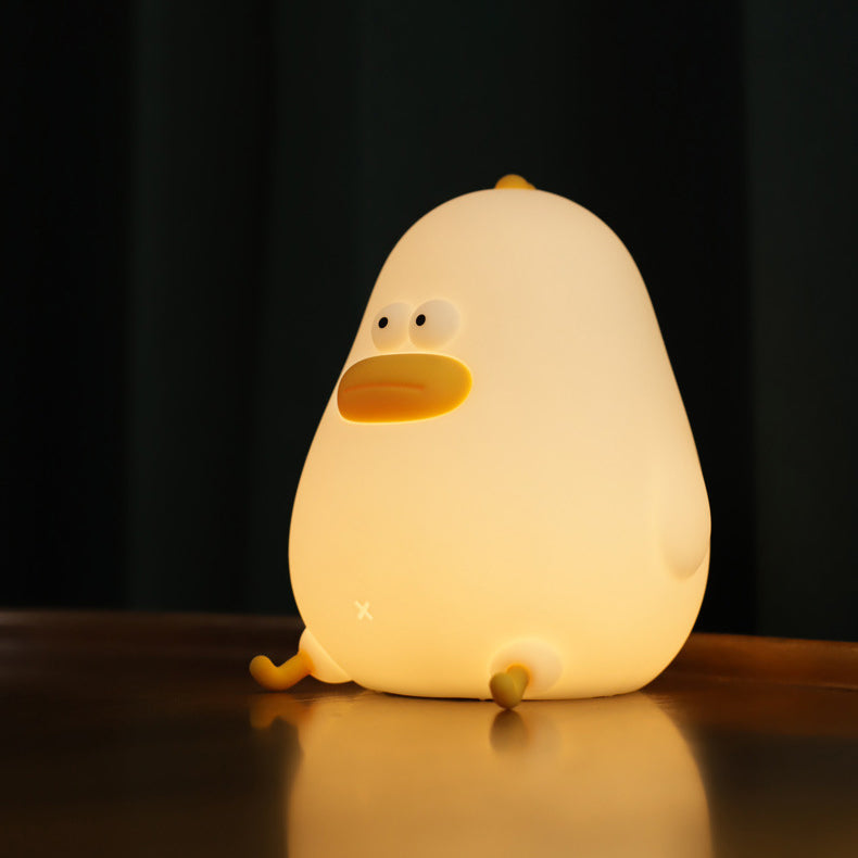 Squishy Siliconen Mollig Kuiken LED Nachtlampje - Perfect Cadeau voor Kinderen & Meisjes