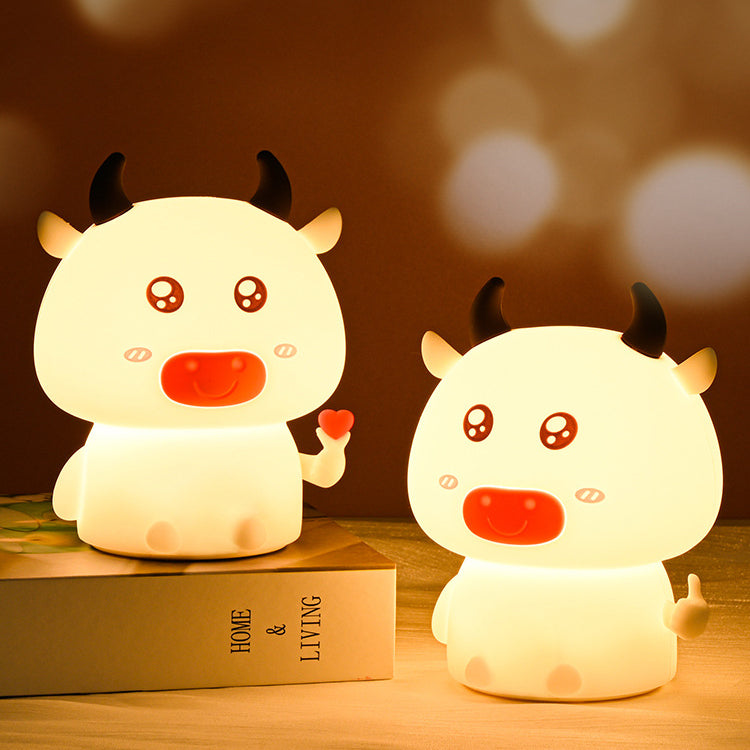 Koe Nachtlamp LED Squishy Siliconen Lamp Beste Cadeau voor Baby & Meisje