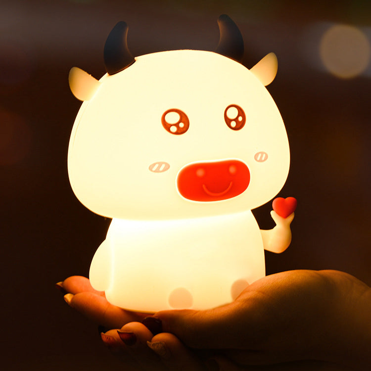 Koe Nachtlamp LED Squishy Siliconen Lamp Beste Cadeau voor Baby & Meisje