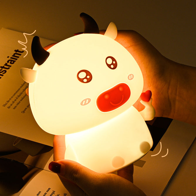 Cow Night Light LED Squishy Silicone Lamp Best Gift for Baby & Girl