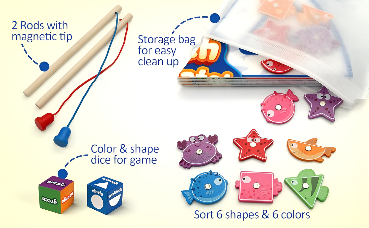 Montessori Catch & Match Fishes