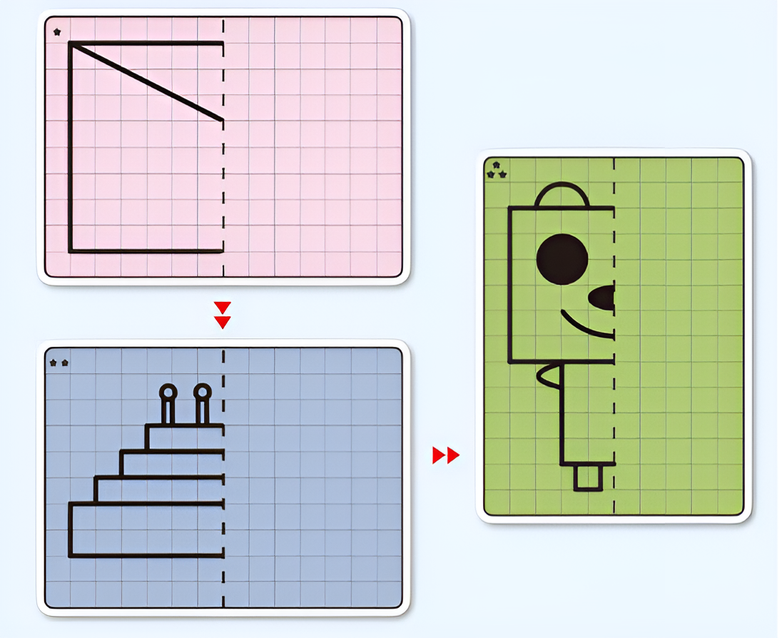 Carte per Disegno Simmetrico Montessori