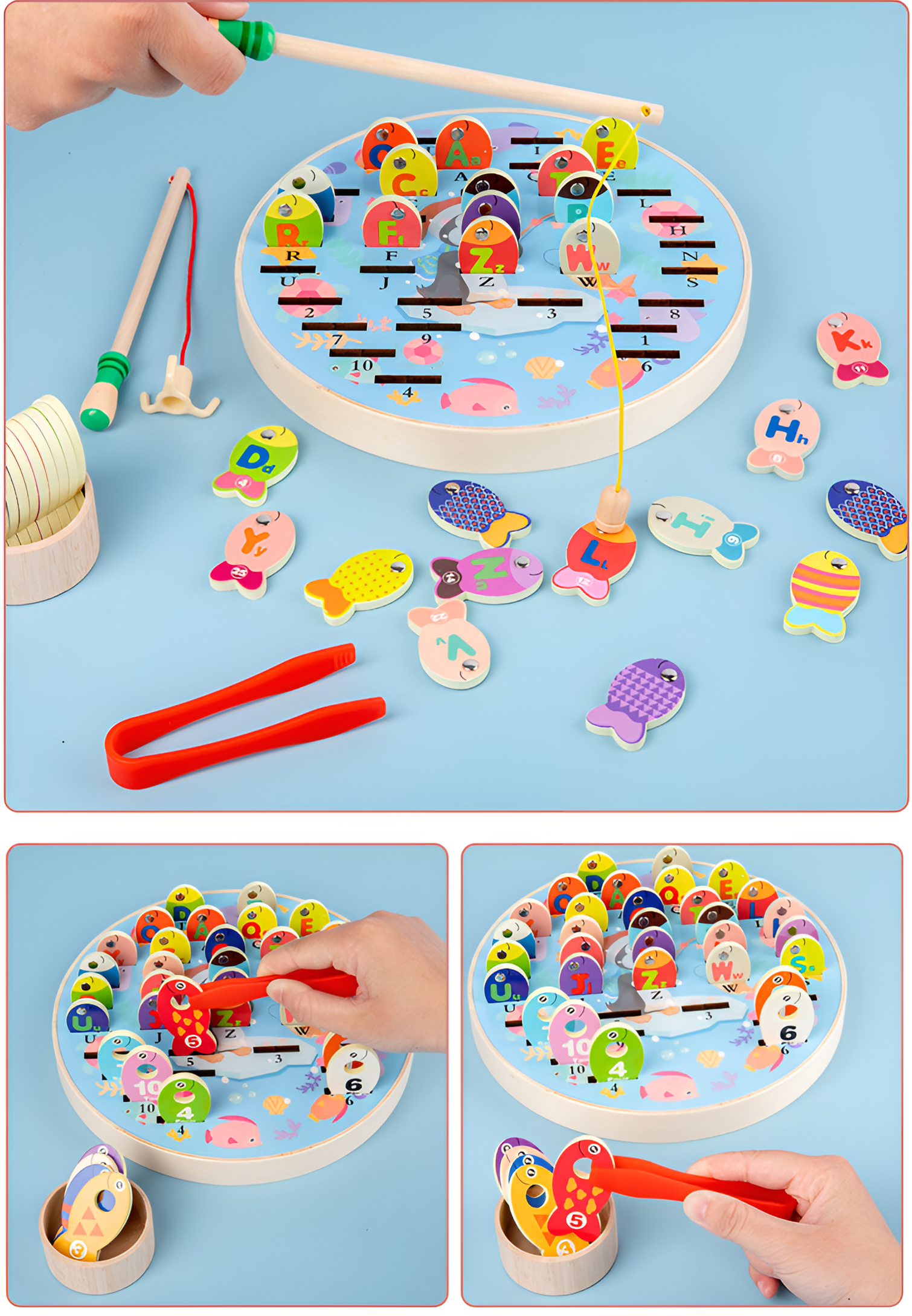 Juego Educativo de Pesca Montessori